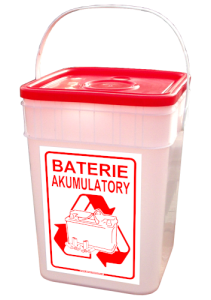  Pojemnik na zużyte baterie 15l