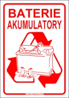 Naklejka BATERIE i AKUMULATORY