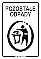 Naklejka POZOSTAŁE ODPADY