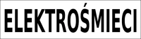 Naklejka ELEKTROŚMIECI