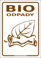 Naklejka BIOODPADY