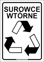 Naklejka SUROWCE WTÓRNE
