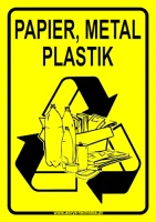 Naklejka PAPIER, METAL, PLASTIK