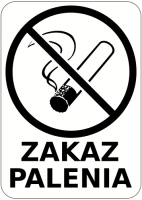 Naklejka ZAKAZ PALENIA