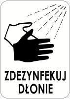Naklejka ZDEZYNFEKUJ DŁONIE #3