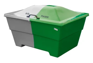 SKRZYNIA na piasek i sól 450l dwukomorowa