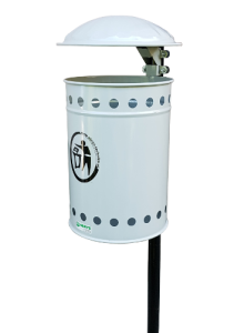 MALWA z daszkiem kosz uliczno parkowy