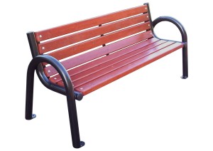 Ławka Antywandal z oparciem